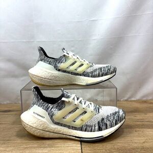 Adidas UltraBoost 21 Women's Running Shoes Size 8 Oreo White‎ Black